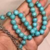 Natural blue Feroza Stone Tasbeeh 33 beads.