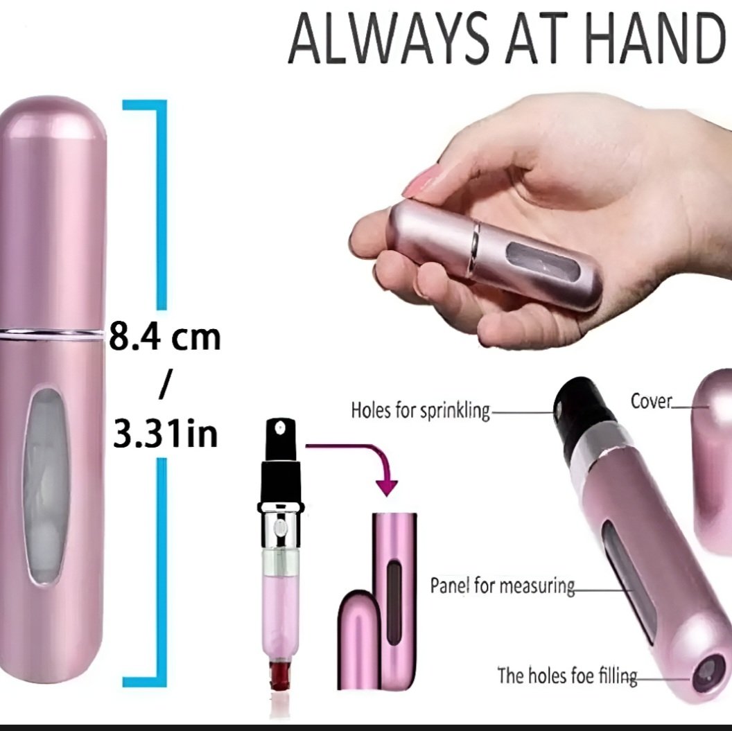 5ml Portable Mini Refillable Perfume Bottle with Spray Pump. - Image 5