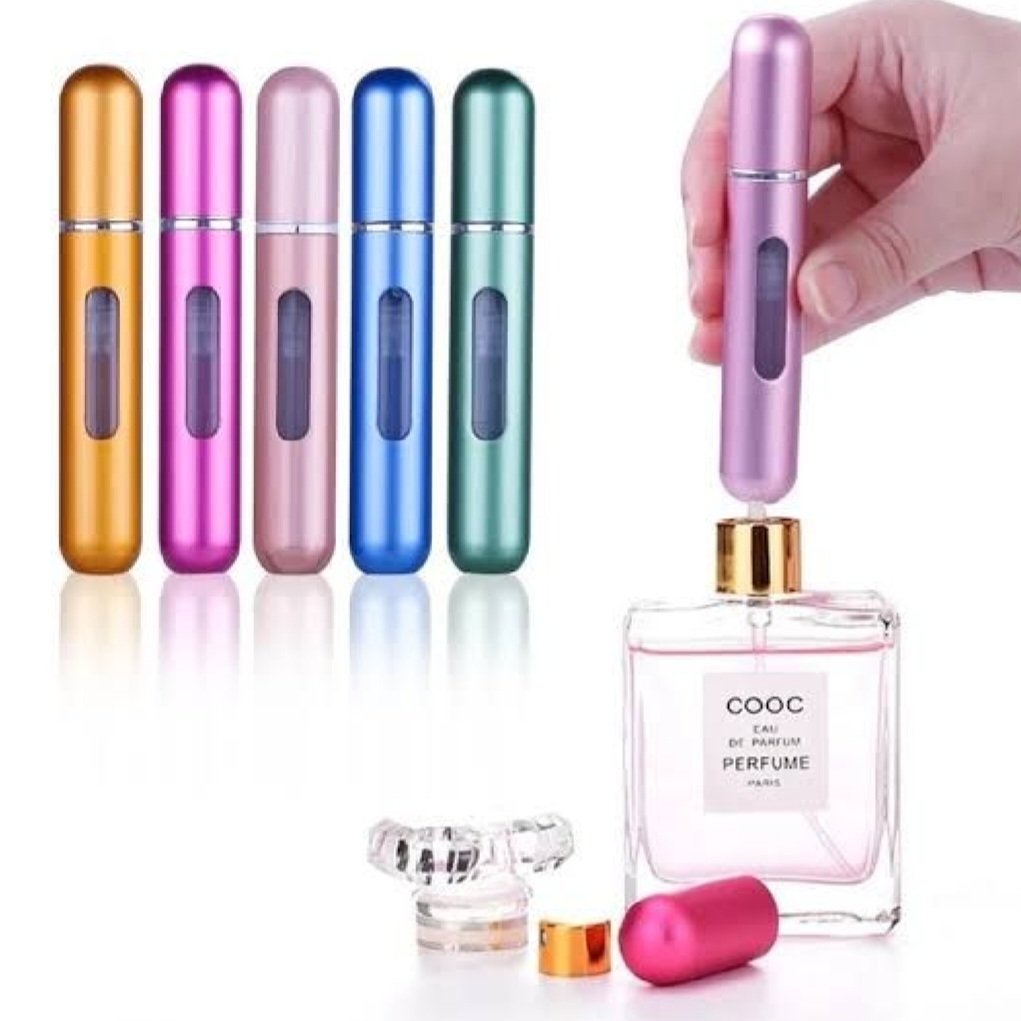5ml Portable Mini Refillable Perfume Bottle with Spray Pump.