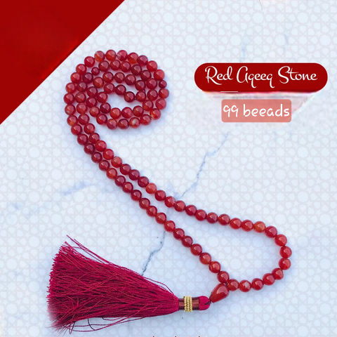 Natural yamani sulemani red Agate Stone 99 Beads