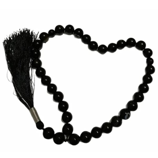 Natural  sulemani Black Agate Stone 33 Beads