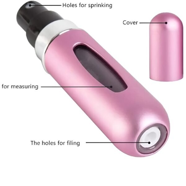 Eyhyygr6 5ml Portable Mini Refillable Perfume Bottle with Spray Pump.