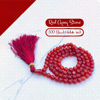 Natural yamani sulemani red Agate Stone 99 Beads