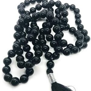 Natural Black Suliemani Aqeeq Tasbeeh 99 Beads,