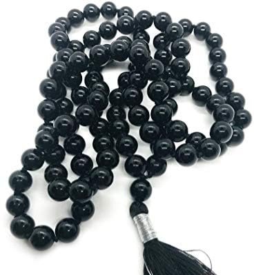 Natural Black Suliemani Aqeeq Tasbeeh 99 Beads, Tasbeeh / Black Agate