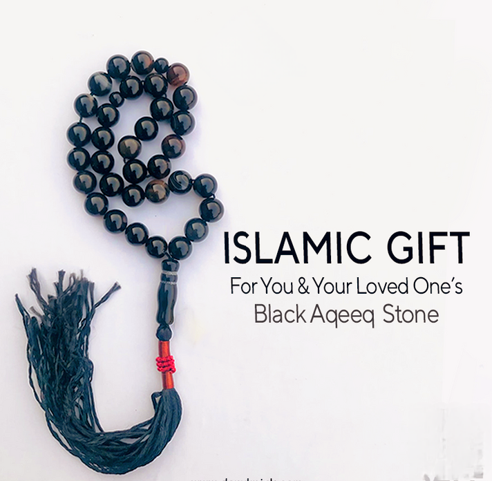 Natural sulemani Black Agate Stone 33 Beads - Image 8