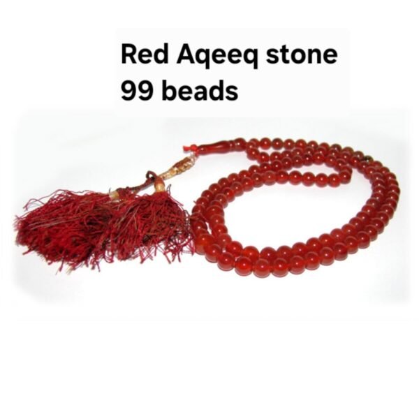 Natural yamani sulemani red Agate Stone 99 Beads