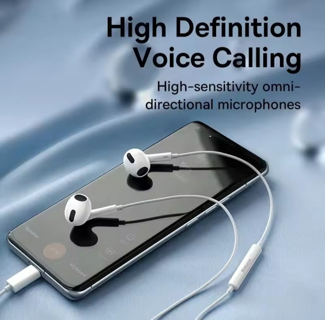 Wired Earbuds with Mic, 3.5mm jack White. - Image 3