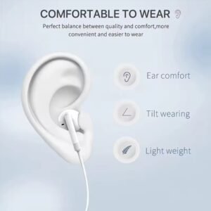 Wired Earbuds Headphones for apple Phone