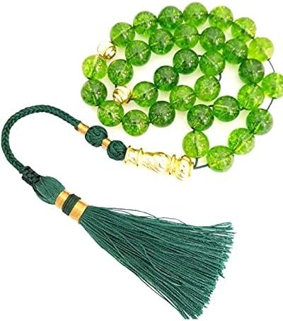 Peridot Stone Tasbih Bracelet - Image 3