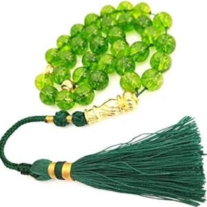 Peridot Stone Tasbih Bracelet