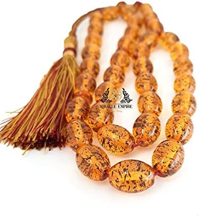 Amber Sand Stone Tasbih
