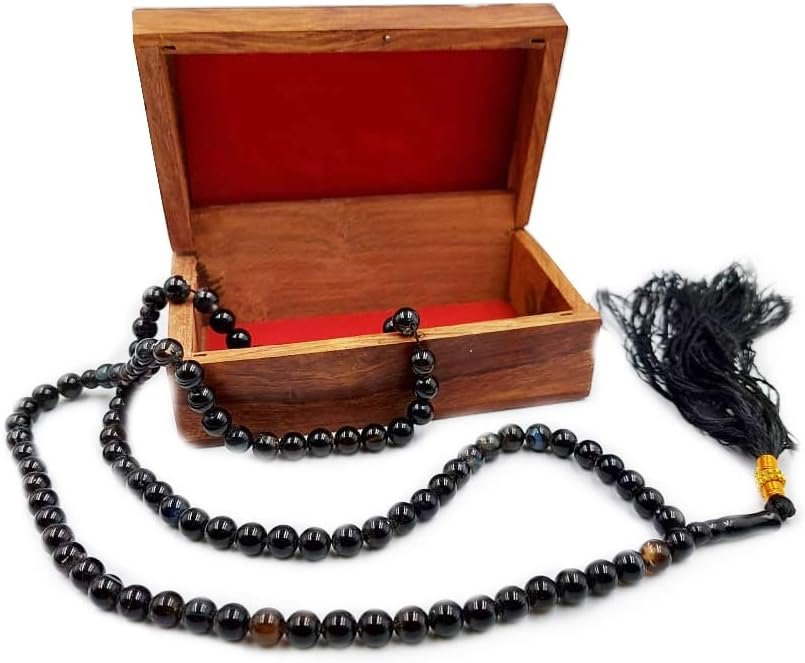 Black Agate 99-Bead Tasbih - Image 3