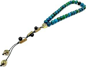Chrysocolla & Pyrite Tasbih - Image 6