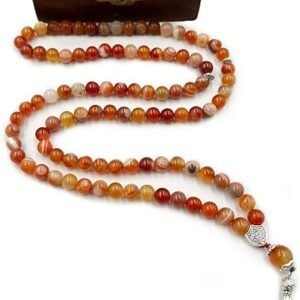 Red Agate 99-Bead Tasbih