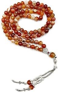 Red Agate 99 Beads Tasbih