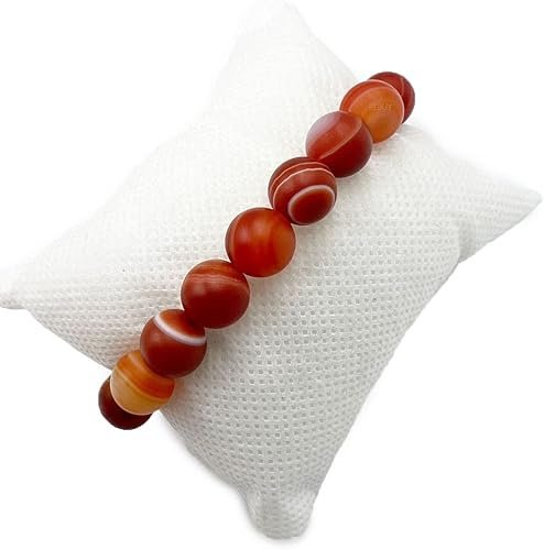 Red Agate Beaded Bracelet - Image 7