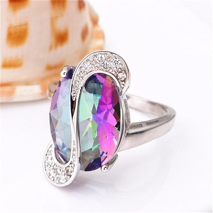 Oval Rainbow Mystic Jewelry Set – - Image 3