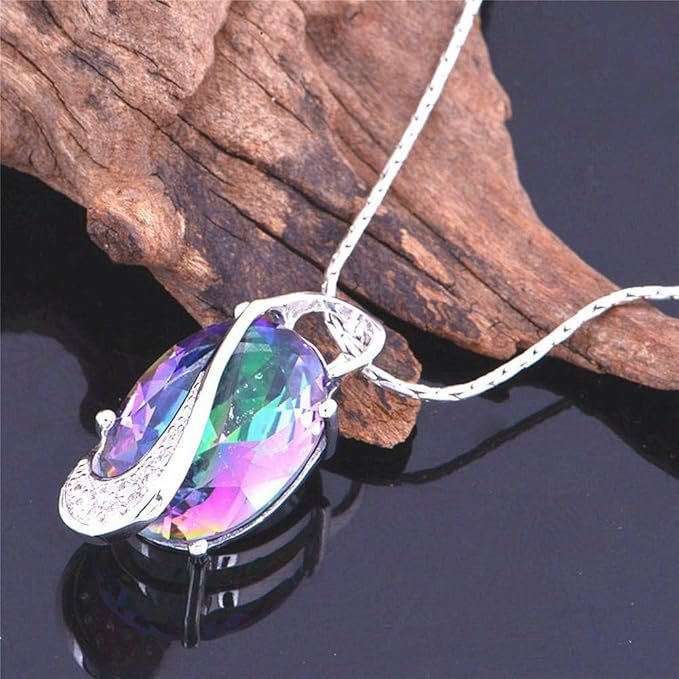 Oval Rainbow Mystic Jewelry Set – - Image 5
