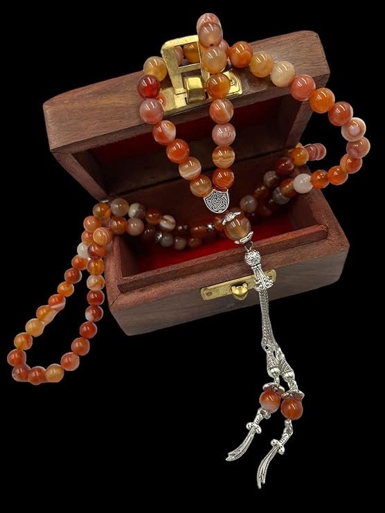 Red Agate 99 Beads Tasbih - Image 3