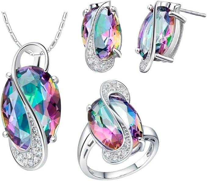Oval Rainbow Mystic Jewelry Set – - Image 6