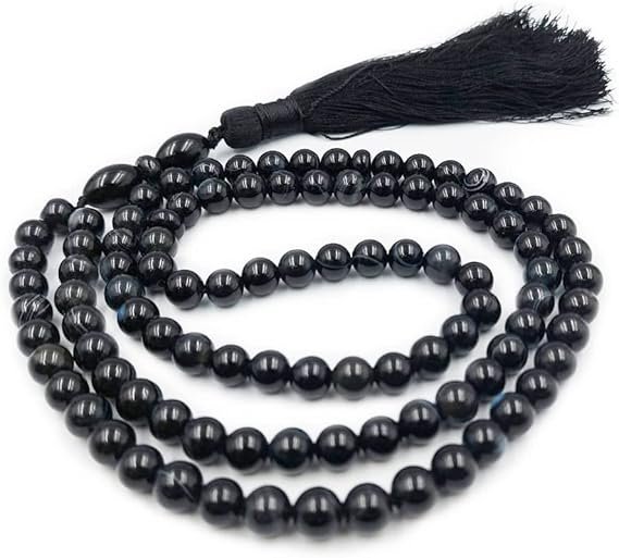 Black Agate 99-Bead Tasbih
