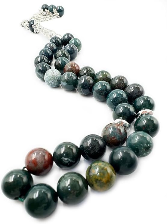 Bloodstone Agate 33 Beads Tasbih