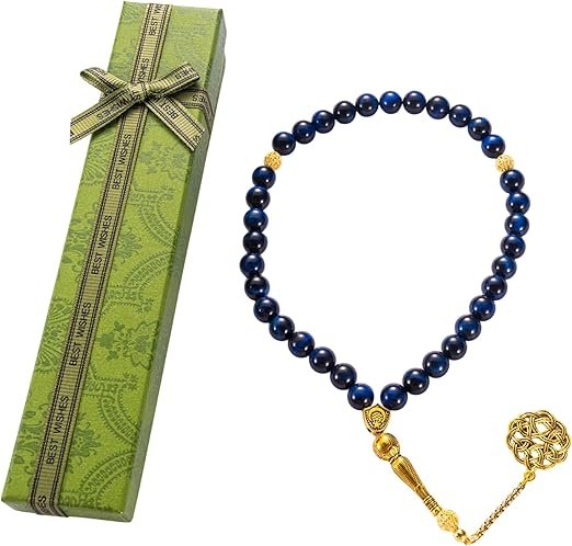 Natural Blue Tiger Eye Tasbih - Image 2