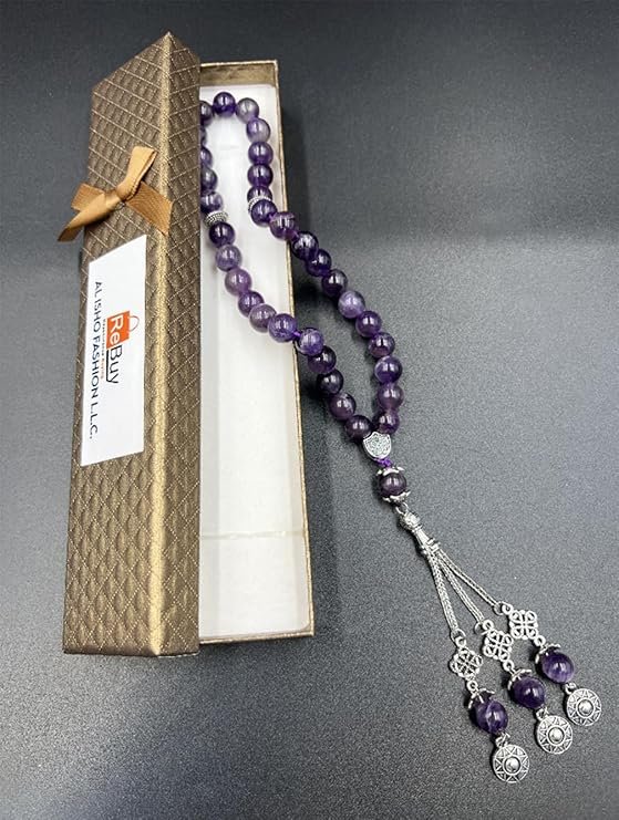 Amethyst 33 Beads Tasbih - Image 3