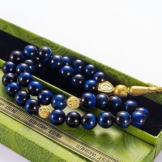 Natural Blue Tiger Eye Tasbih - Image 4