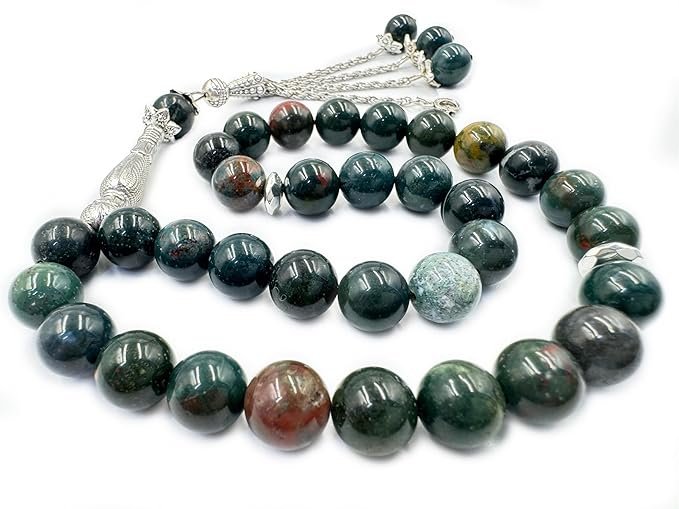 Bloodstone Agate 33 Beads Tasbih - Image 4