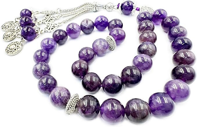 Amethyst 33 Beads Tasbih - Image 7