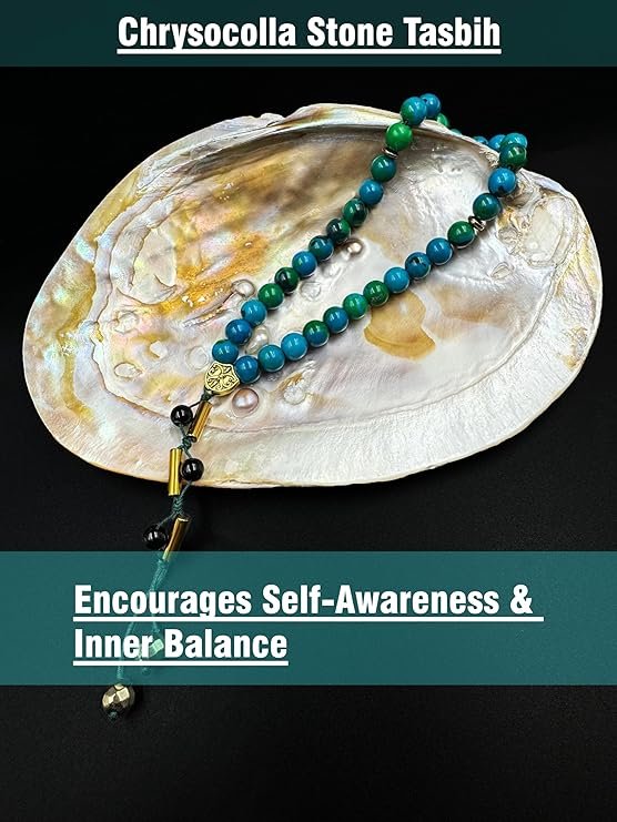 Chrysocolla & Pyrite Tasbih