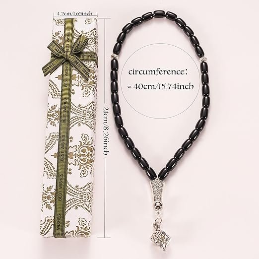 Black Onyx 33 Beads Tasbih - Image 3