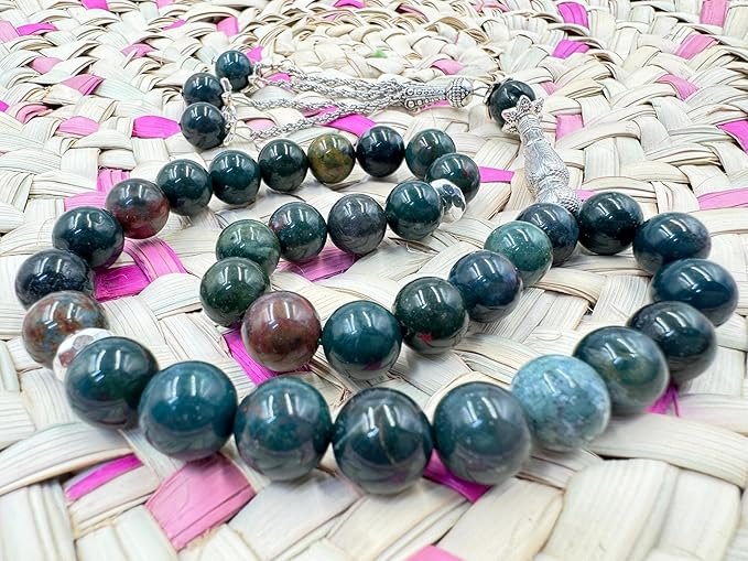 Bloodstone Agate 33 Beads Tasbih - Image 2