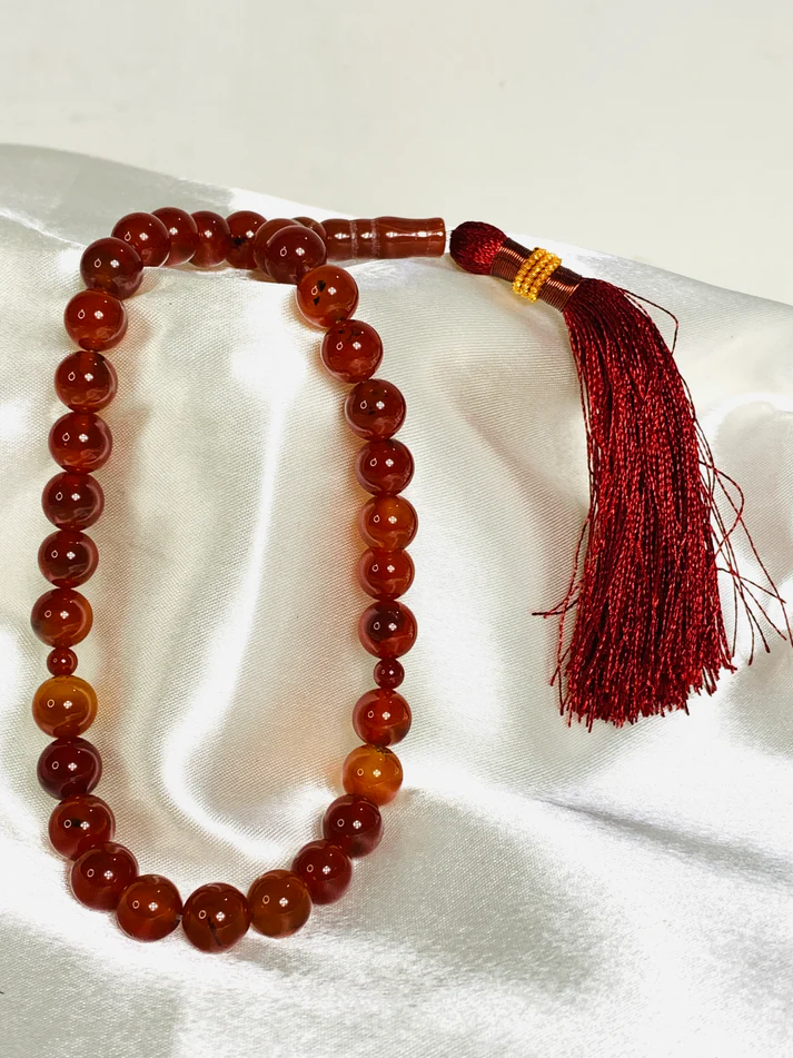 Natural Aqeeq 33 Beads Tasbih - Image 5
