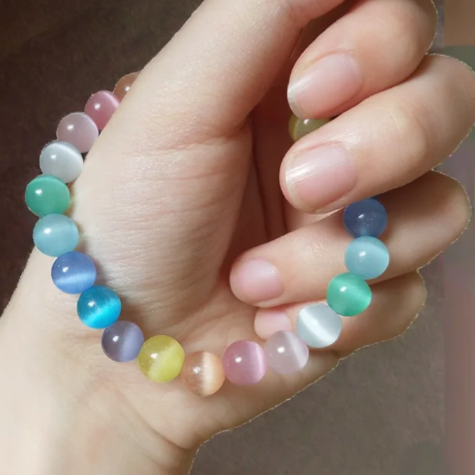 Natural Multi Cat Eye Bracelet – Healing & Stylish Jewelry - Image 4