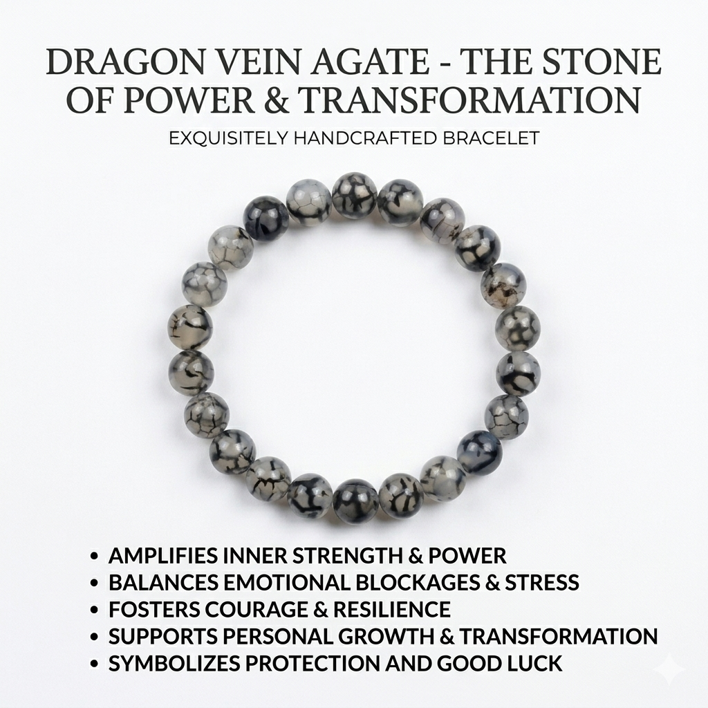 Dragon Vein Stone Bracelet – Bold Look & Healing Energy - Image 5