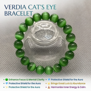 Luxury Green Cat Eye Bracelet – Real Crystal Healing Jewelry