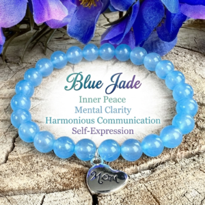 Natural Blue Jade Stone Bracelet – Peace & Healing Jewelry