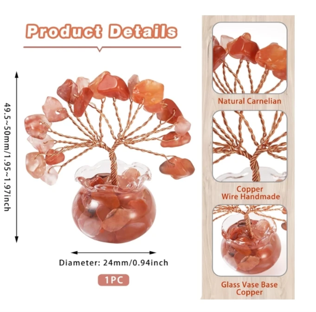 “Elegant Mini Stone Money Tree – Wealth & Charm Combined” - Image 5