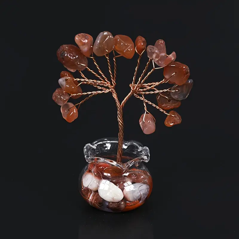 “Elegant Mini Stone Money Tree – Wealth & Charm Combined” - Image 2