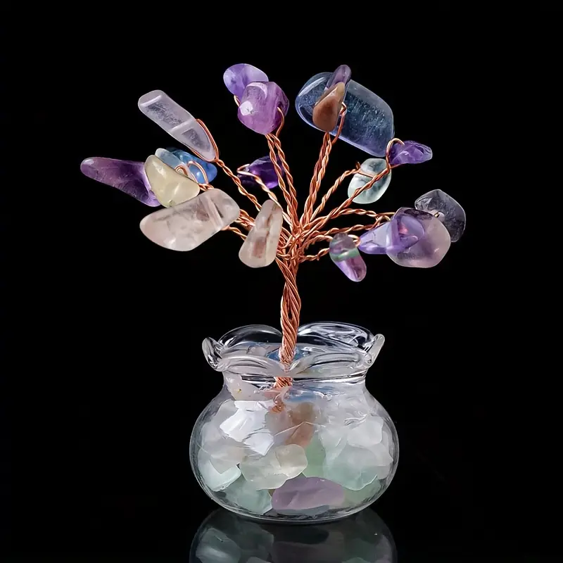 Mini 7 Chakra Money Tree Décor – Luck, Wealth & Harmony” - Image 2