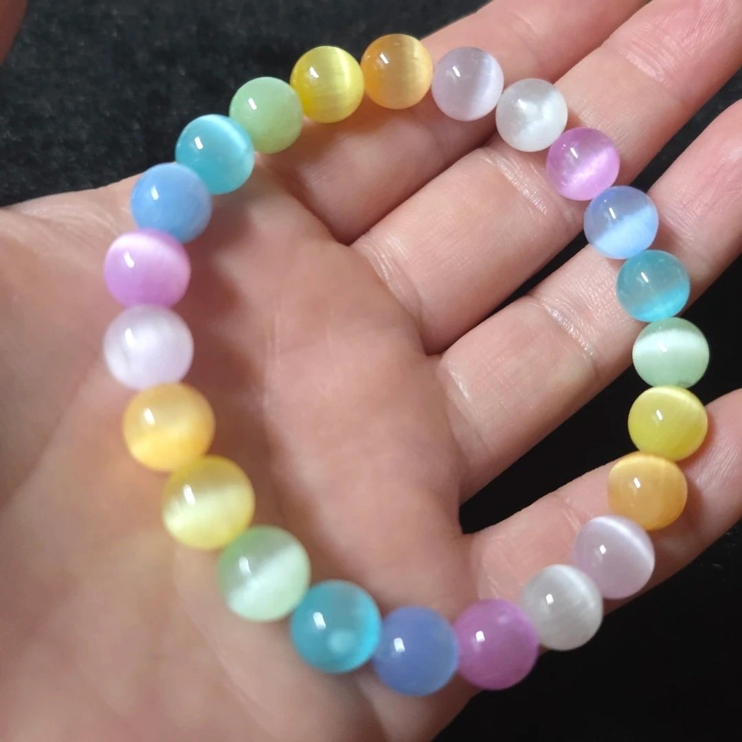 Natural Multi Cat Eye Bracelet – Healing & Stylish Jewelry - Image 2