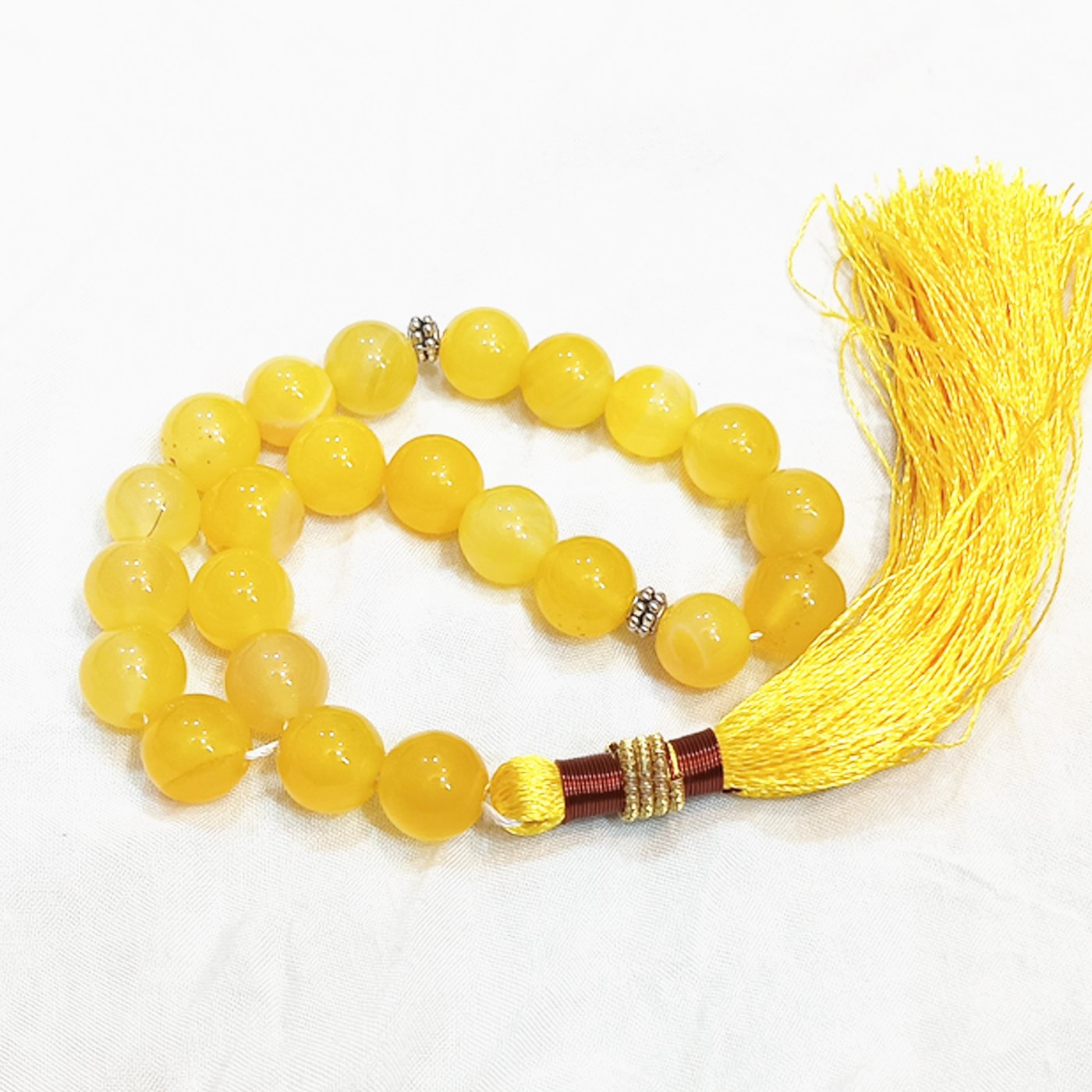 Beautiful Yellow Jade Misbaha – High-Quality Tasbih for Daily Dhikr - Image 2