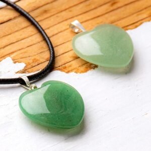 Green Aventurine Chain Necklace – Natural Crystal Pendant Jewelry
