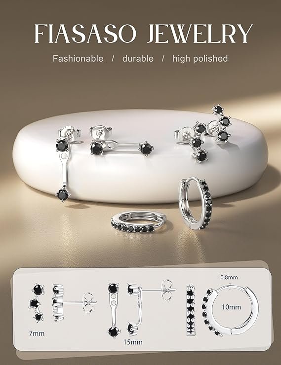 Silver Earrings Set - Image 2