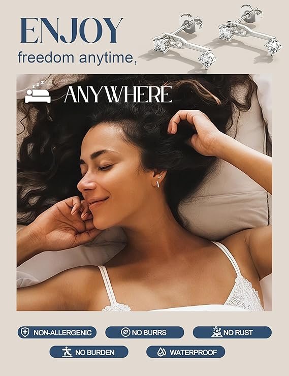 Silver Gold Earrings Set - Image 7