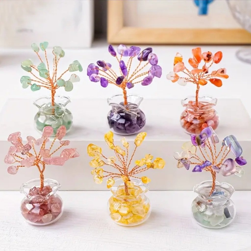 “Elegant Mini Stone Money Tree – Wealth & Charm Combined” - Image 6