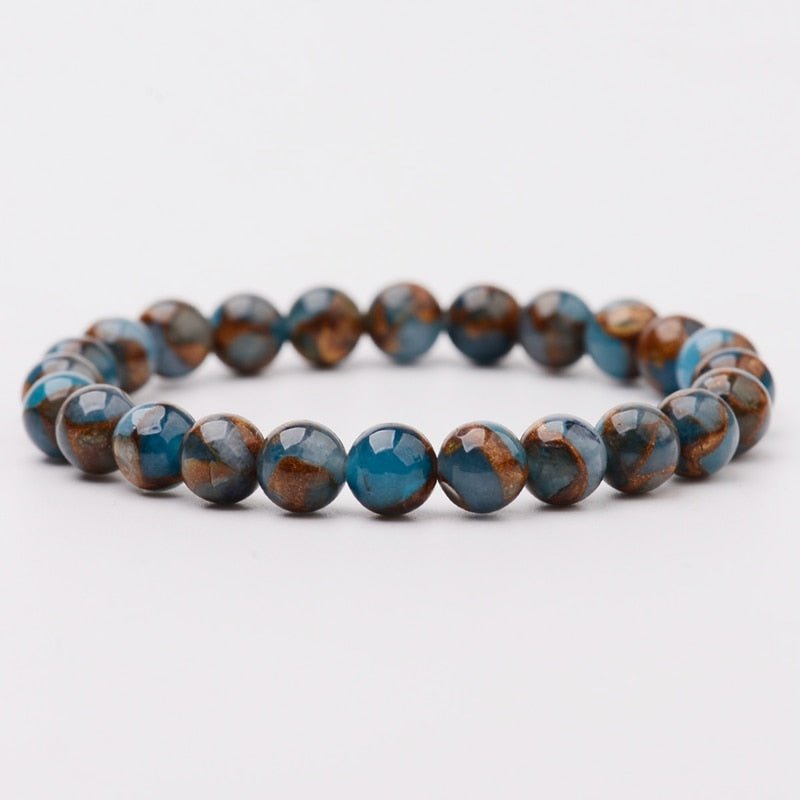 Unisex Blue Lace Agate Bracelet – Daily Wear Healing Crystal - Image 2
